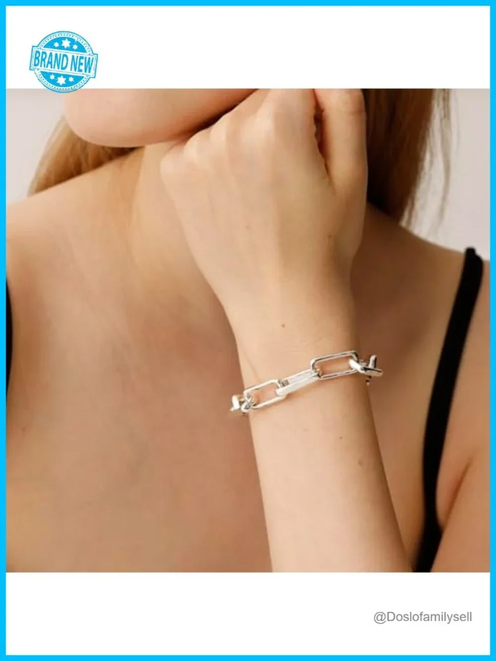 Chunky Paperclip Link Bracelet, 18K Gold & Sterling Silver Plated, Stackable